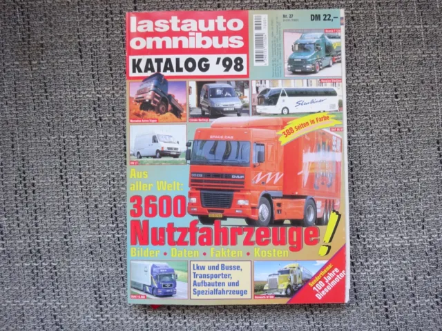 Lastauto Omnibus Katalog 1998 LKW Bus Zeitschrift Mercedes DAF MAN 388 pages!