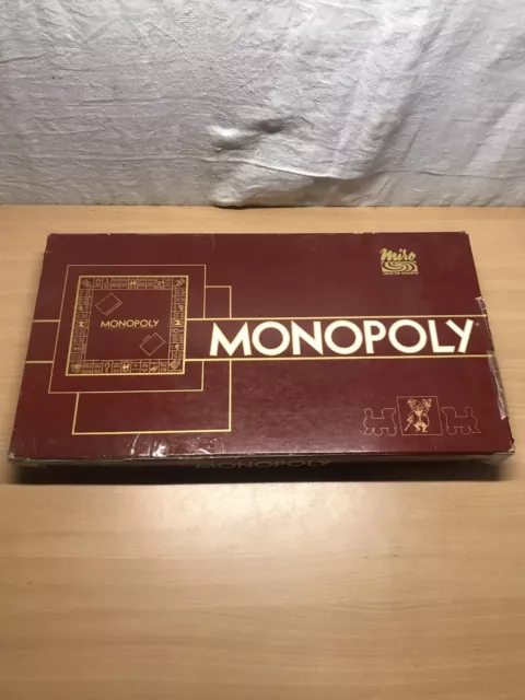 Monopoly Classique MIRO PARKER - Jeux de société complet ancien 6 pions  RARE N44