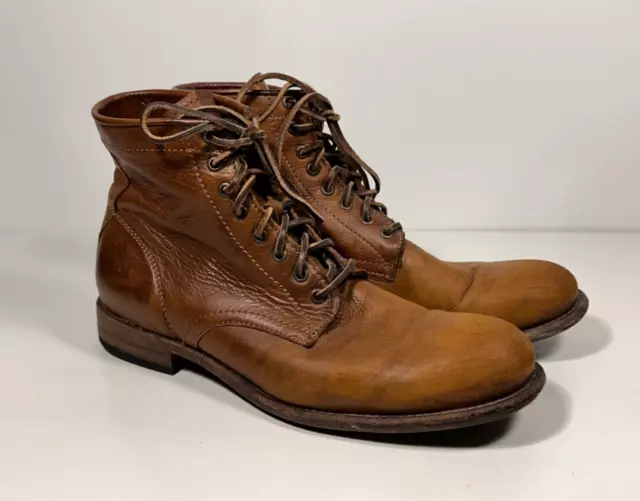 Frye Brown Leather Ankle Boots Men Size 13 D