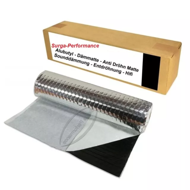 2m ² Alubutyl Isolamento Mat Anti Vibrazioni Opaco Bitume 50 X 400 CM Per Auto E