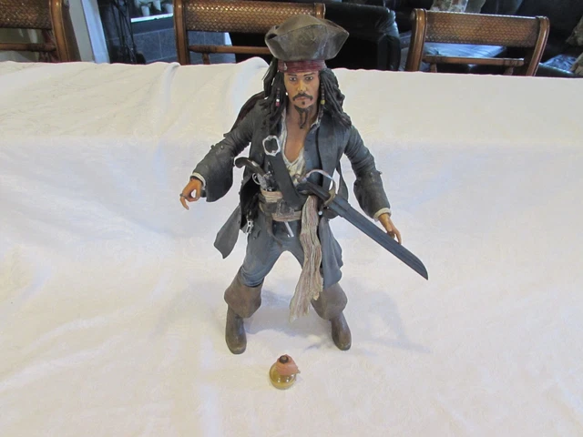 NECA Captain Jack Sparrow 2004 Disney Figure 18" Talking Motion Activated Works