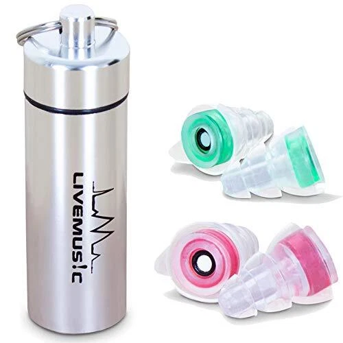 HearGreat Reusable Silicone Ear Plugs – 2 Pairs of High Fidelity Ear Plugs fo...