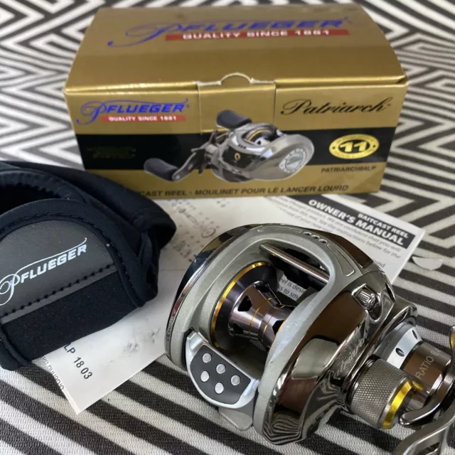 PFLUEGER PATRIARCH 64LP Baitcaster 6.4:1 Right Handed 11 Bearings $189.99 -  PicClick
