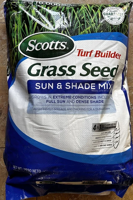 Scotts  40 lb Turf Builder Sun & Shade Grass Seed Mix- New