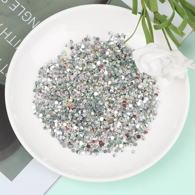 10000Pcs 3MM Sparkling Resin Rhinestone Flatback Crystal Decor Appliqu.  ZT 2