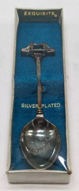 Vintage Exquisite Silver Plate Collectable Spoon with London bridge Orginal Box