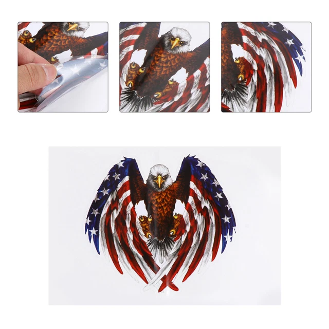 5 pz Adesivo Bandiera Aquila Auto L'Animale Domestico Adesivo Con Bandiera USA Colorato