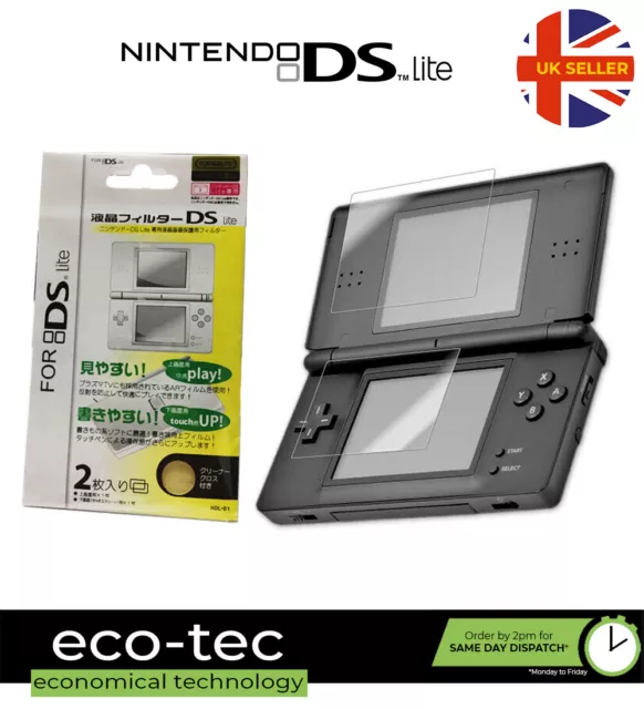 Plastic Film Guard Screen Protector Set for Nintendo DS Lite (DSL)