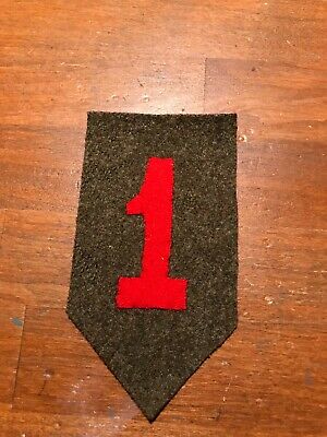 WWI US Army 1st Division  wool felt patch