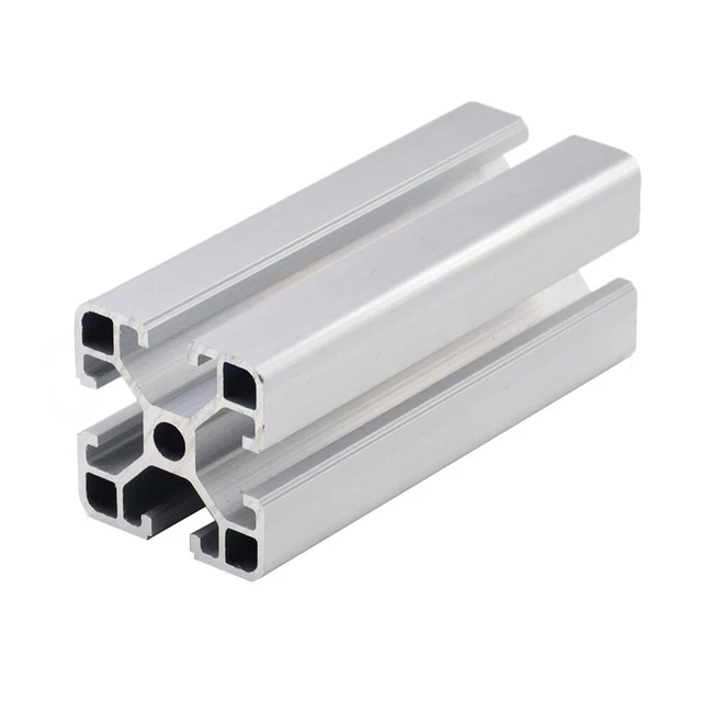 Aluminium Stangenprofil Item 40x40, 600 Mm Länge, Natur Eloxiert – Stabiles Alu-Profil Für Konstruktionen