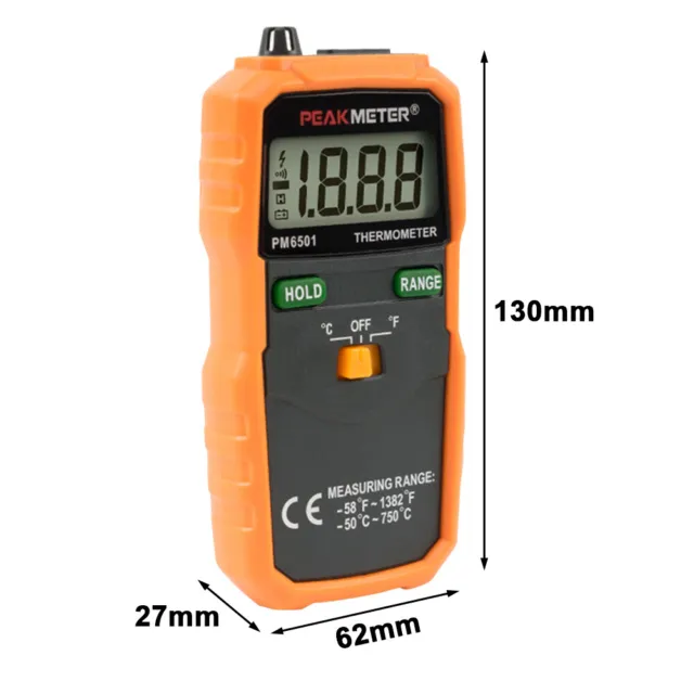 Digital Display Industrial Thermometer With Thermocouple Liquid Measuring K Type