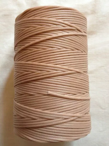 20m SATTLERGARN - GEWACHST - Beige 100% POLYSTER Ø 0,8 mm