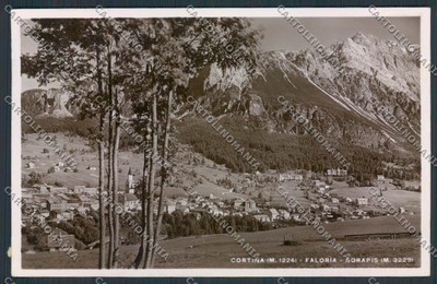 Belluno Cortina Foto cartolina D9304 SZI 