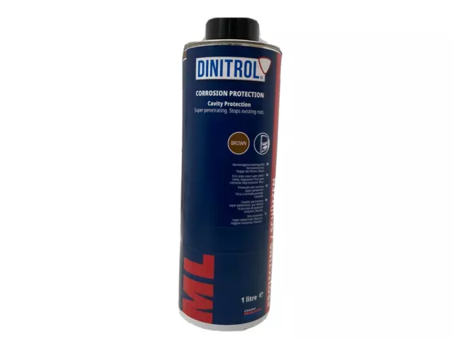 DINITROL ML Brown Cavity Wax Spray 1 Litre 1L Can Rust Proofing Prevention