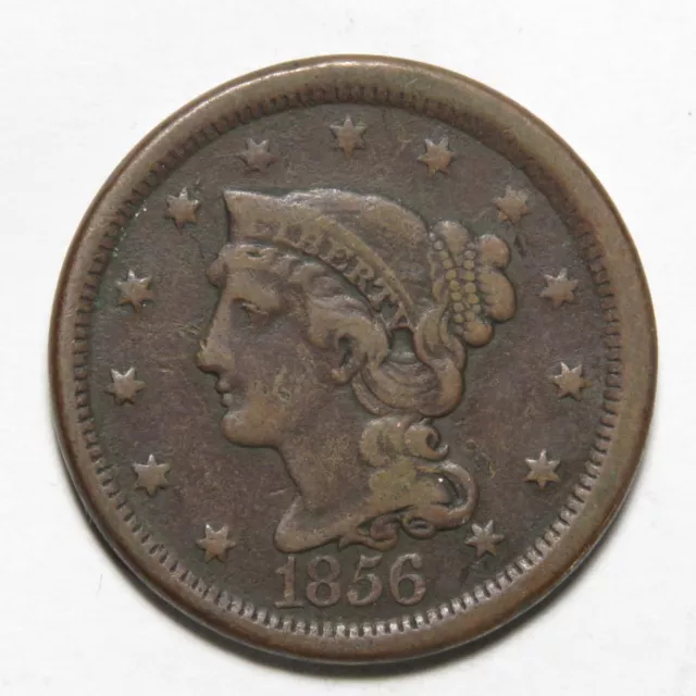 1856 Liberty Braided Hair Large Cent