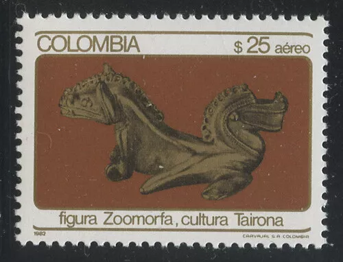 Colombia 1982 Tairona Culture Gold set Sc# C722-27 NH