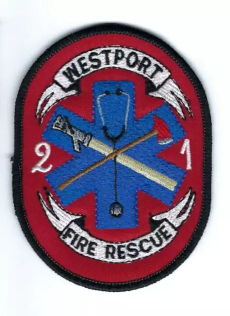 *RARE* Westport (Clatsop County) OR Oregon Fire Rescue 21 patch - NEW! pop=367