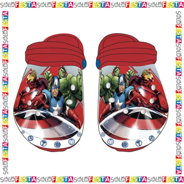 Crocs Avengers Ciabatte Scarpe Infradito Bimbo Bambino Marvel Mare Spiaggia