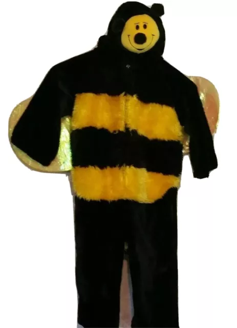 Bumble Bee Costume Honey Bee Plush Halloween Size 2-4 yrs Dress Up Pretend play