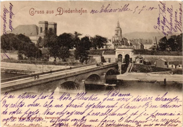 CPA AK greeting from DIEDENHOFEN (454888)