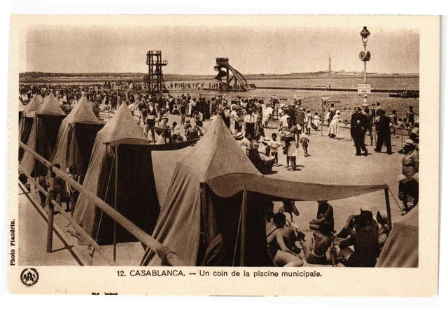 CPA AK MAROC CASABLANCA - Un coin de la piscine municipale (190064)