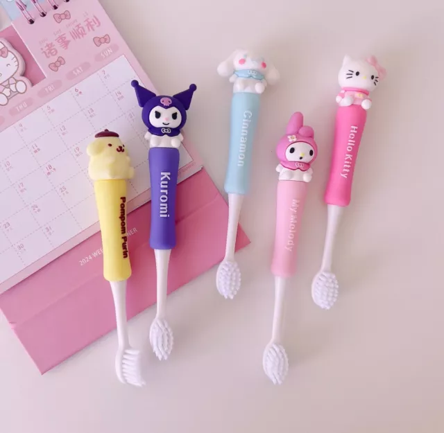Sanrio Kids Toothbrush Hello kitty Toothbrush Travel New W/Box