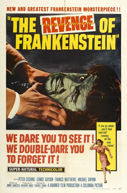 Revenge Of Frankenstein Super 8 Colour Sound 8Mm Cine Film Feature Derann Hammer