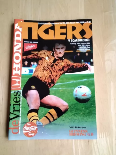 1994/95 Hull City V Scarborough - League Cup