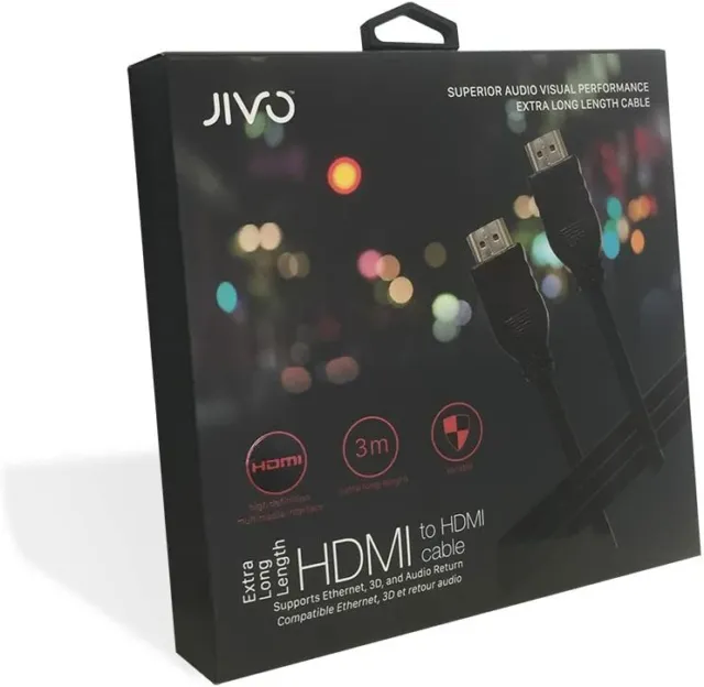 Jivo Technology JI-1988 Câble Jivo HDMI 4K 3m - Noir