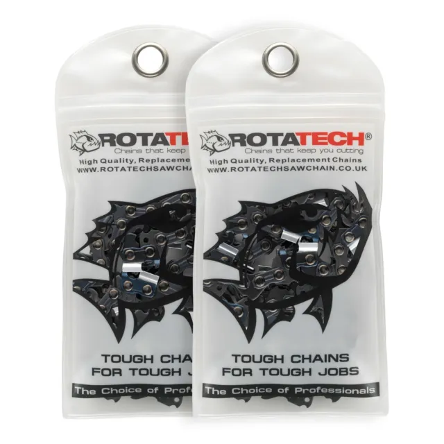 10" ROTATECH® Chainsaw Saw Chain *PACK OF 2* Fits Mitox, Parkline 10" Pole Saws