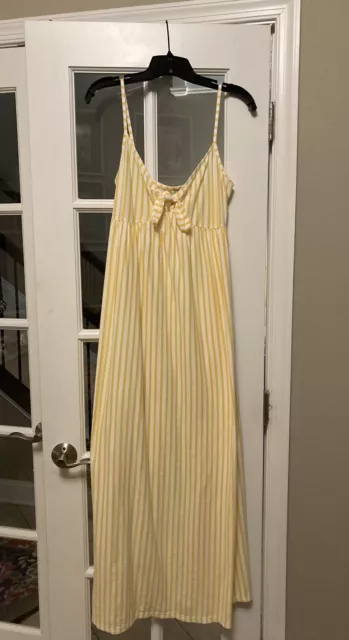 ASOS maternity Dress, Size 6, Yellow And White Striped