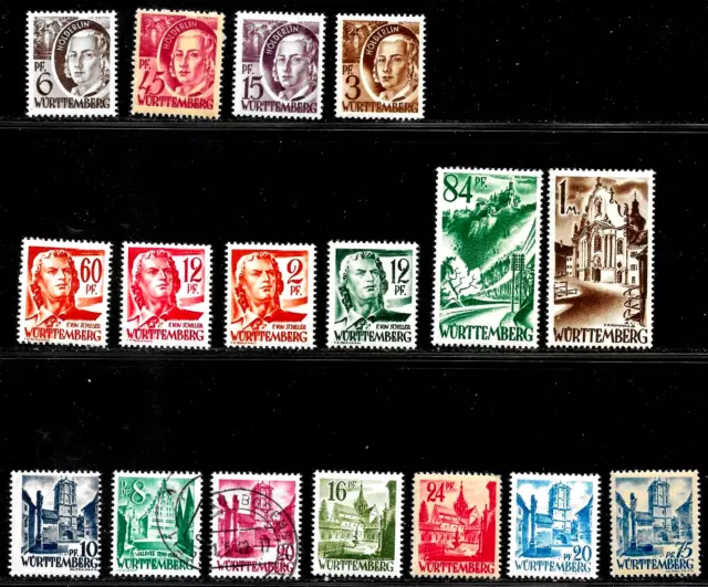 Hick Girl-Old Mint  & Used  German/ Wurttemberg   Stamps       X5352