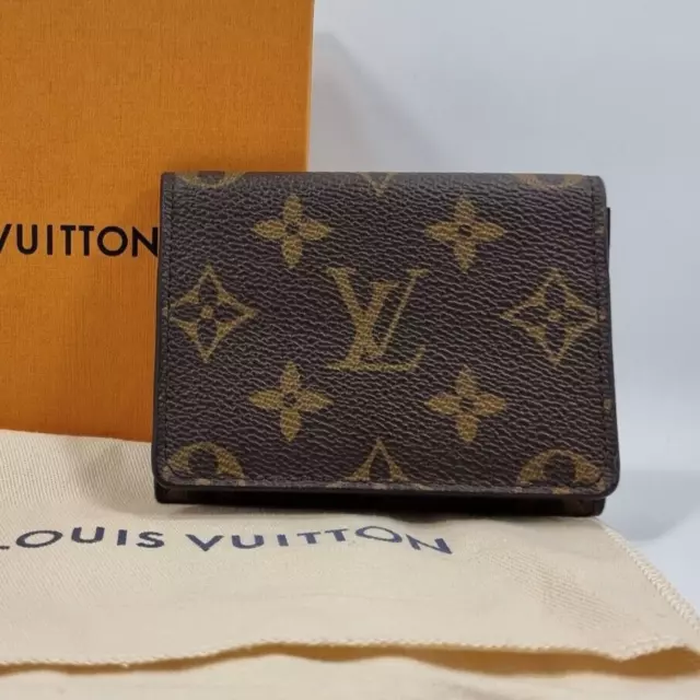 LOUIS VUITTON Card Case Wallet Enveloppe Carte De Visite M64595 Spain MNT  Cond