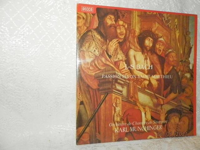 KARL MUNCHINGER Orchestre de ch STUTTGART passion selon Saint Matthieu J.S. BACH