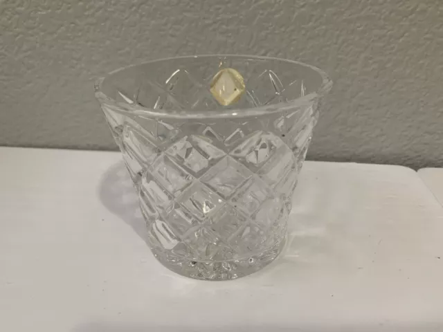 NEW Lenox Full Lead Crystal Diamond Patterned Drink Ware 3” High Barware 2