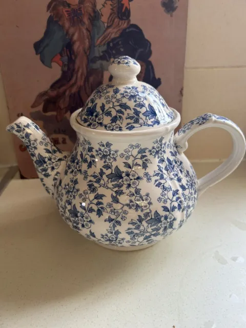 Ironstone Staffordshire MAY BLOSSOM Tea Pot Vgc No Chips