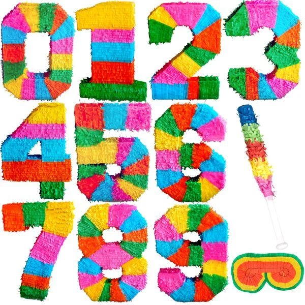 Piñata Arc-en-ciel Pour Anniversaire Enfant - 58x10x37 Cm | Jeu De Fête Avec Bonbons, Décoration Colorée - 5