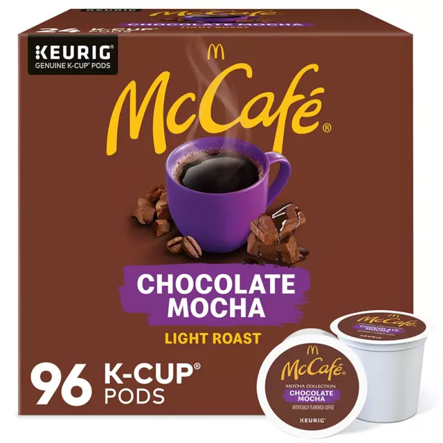 Chocolate Mocha, Single-Serve Keurig K-Cup Pods, Flavored Light Roast Coffee Pod
