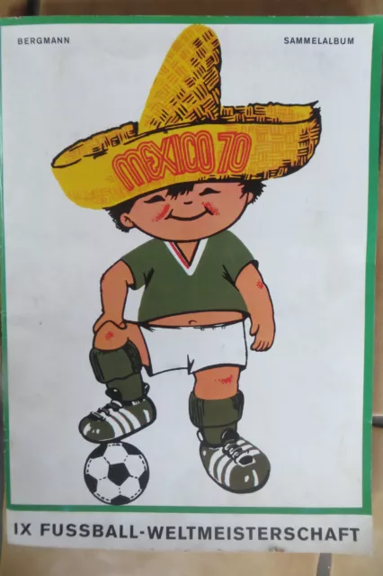 Bergmann Sammelalbum IX Fussball WM Weltmeisterschaft Mexico 1970 unvollständig 