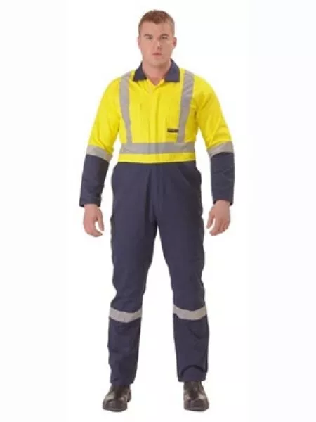 Bisley Hi Vis Heavy Duty Overalls Size 77 82 87 92 97 122 127 132 3M Coverall