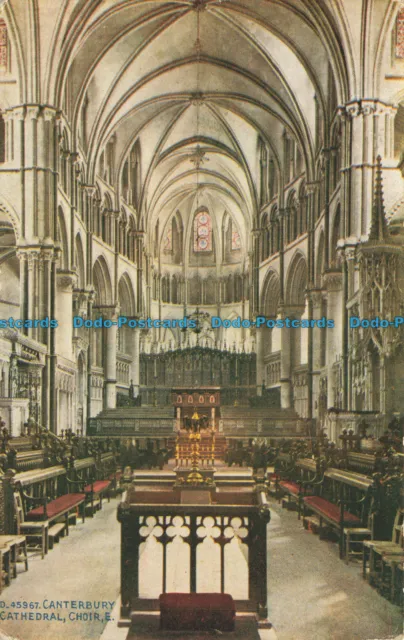 R642280 Canterbury Cathedral. Choir E. Photochrom. Celesque Series. 1918