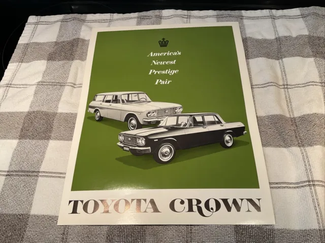 Toyota Crown OHC 6 4-Door Sedan and 4-Door Custom Station Wagon Brochure 1966