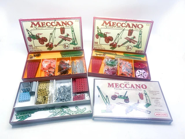 Lot De Pièces Meccano Anciennes Gravées – +700 Pièces – France Et Angleterre