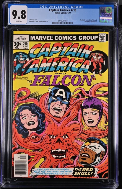 Captain America #210 Cgc 9.8 White Pages // Marvel Comics 1977