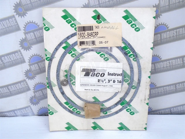 Genuine Taco - 1600-846CRP - RP WATERSEAL EPT CERAMIC - (NEW on VACUUM PACK)