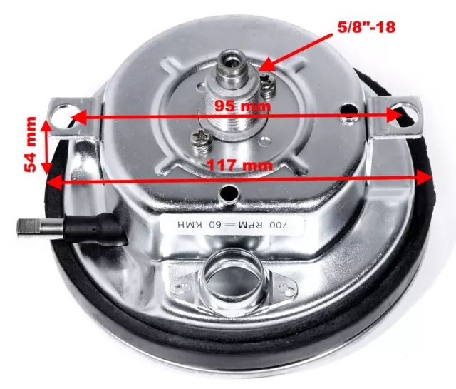 Tacho 1:1 Km/h für Harley Davidson Dash Shovel WLA Fatbob Tank Flat Pan Getriebe 3