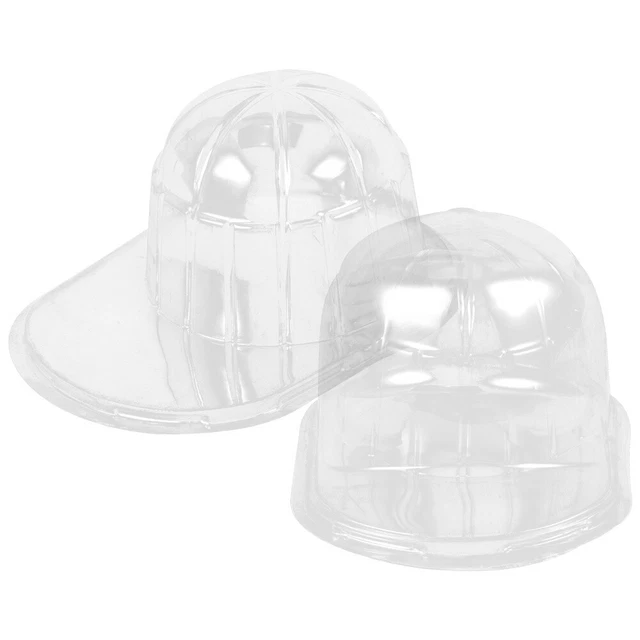1 set box tappi da baseball trasparente,