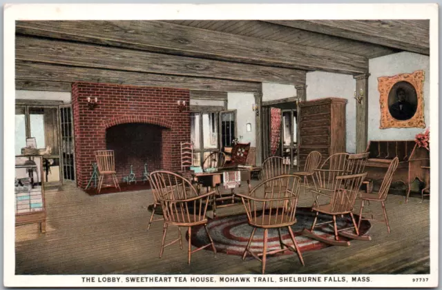 Shelburne Falls Massachusetts Sweetheart Tea House Mohawk Vintage WB Postcard UP