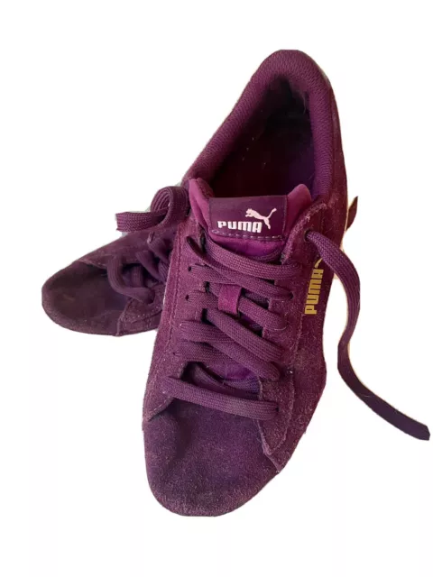 Puma Women’s Purple Suede Sneaker US Size 8
