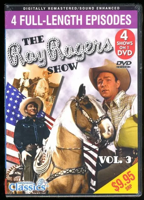 THE ROY ROGERS SHOW DVD Vol # 4 Full Length 1950s Episodes